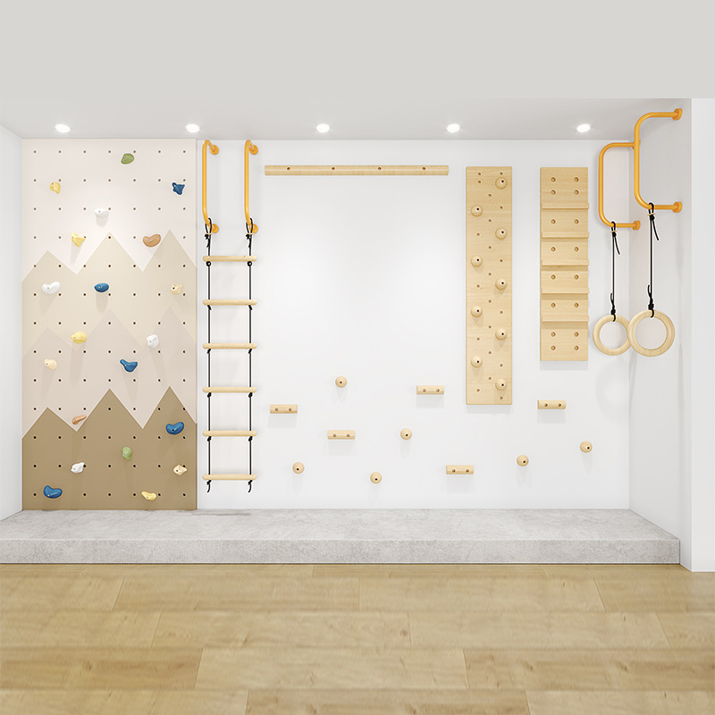 Gymnastic Rings Wooden - Set da Arrampicata in Legno per