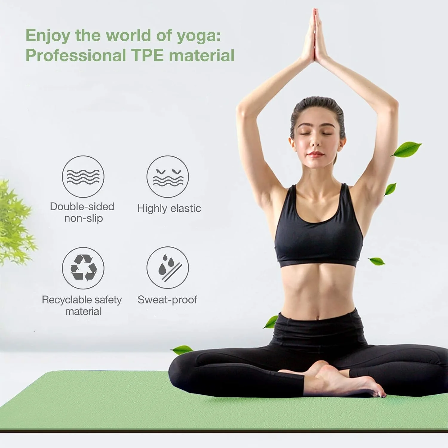 Gymnastics Mat Thick - Il tappetino yoga in TPE è