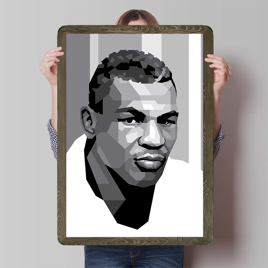 Home Gym Icon - Muhammad Ali Boxing Legend Low Poly