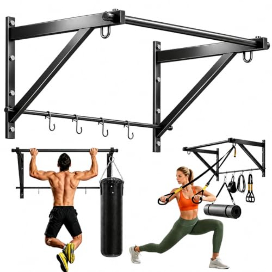 Home Gym Upper Body Workout - Barra per trazioni a parete per