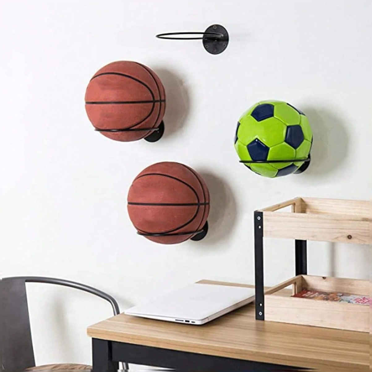 Home Gym On Wall - Supporto da Parete Salvaspazio per Esposizione