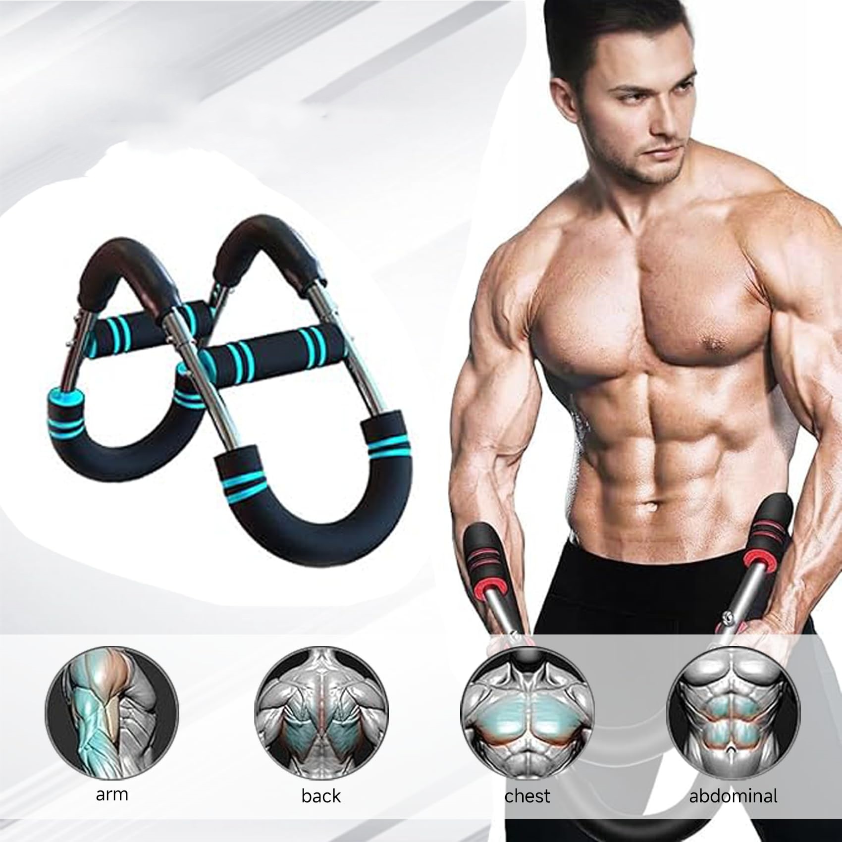 Home Gym Upper Body Workout - Allenatore per Braccia Regolabile e Staccabile