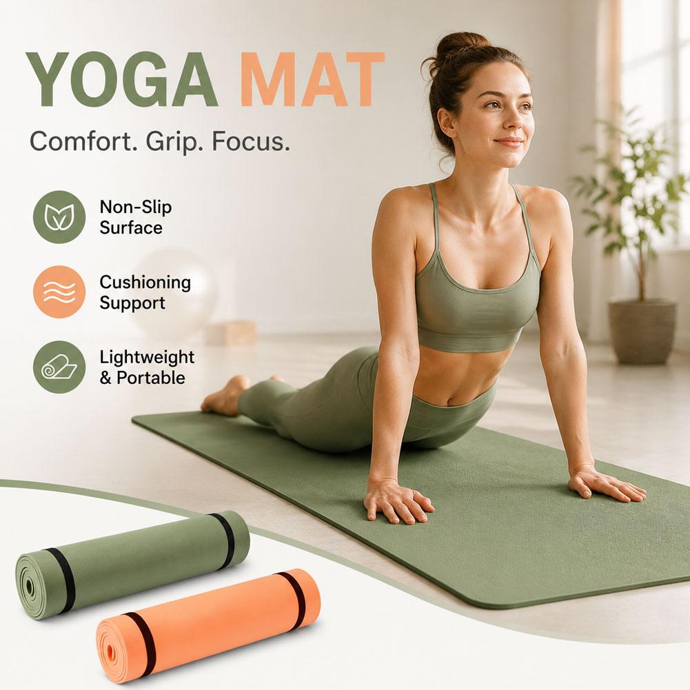 Gymnastics Mat Thick - Tappetino spesso per yoga, tappetino antiscivolo