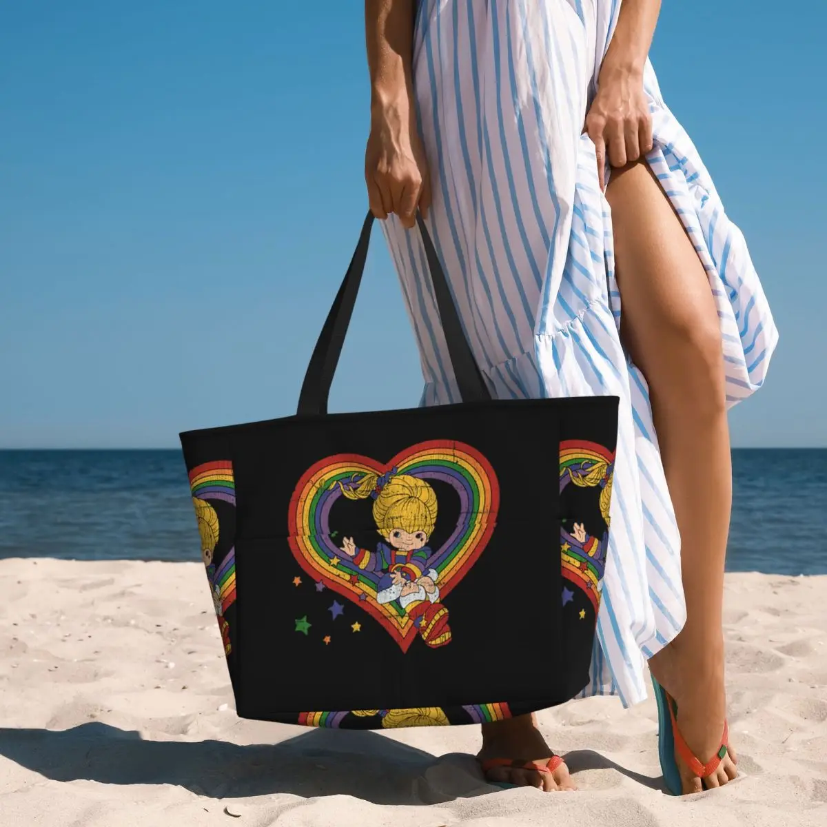 Home Gym Packages - Borsa tote da spiaggia Rainbow Brite