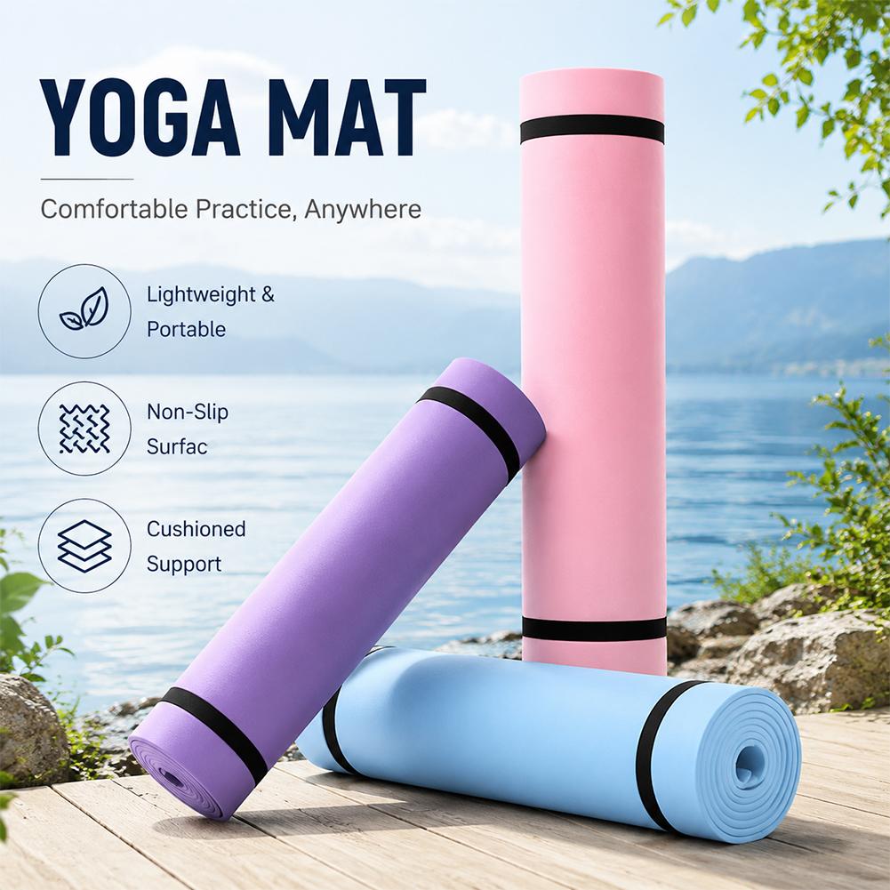 Gymnastics Mat Thick - Tappetino da yoga spesso 1/2 pezzi,