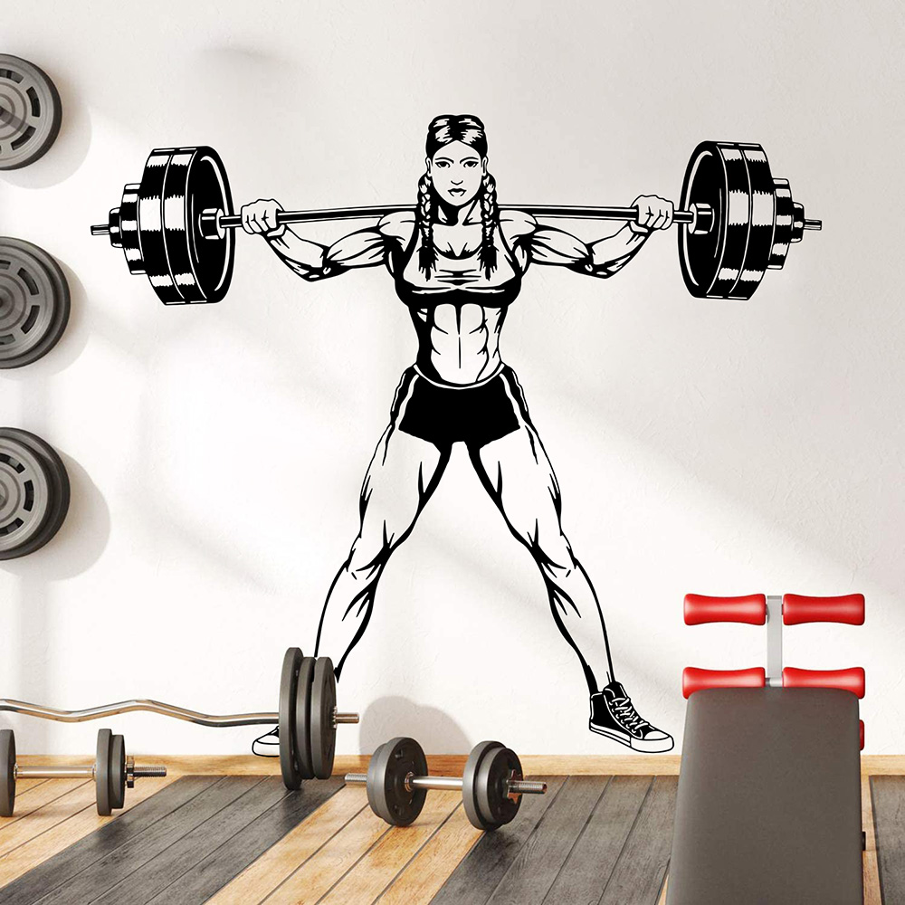 Grande palestra donna manubri  - Home Gym On Wall recensione e prezzo