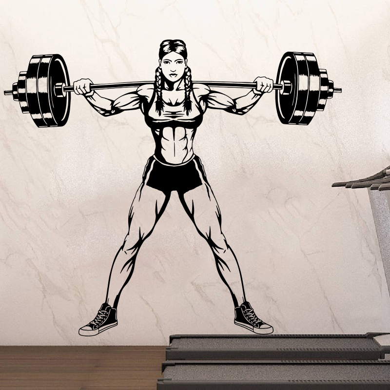 Grande palestra donna manubri  - Home Gym On Wall recensione e prezzo