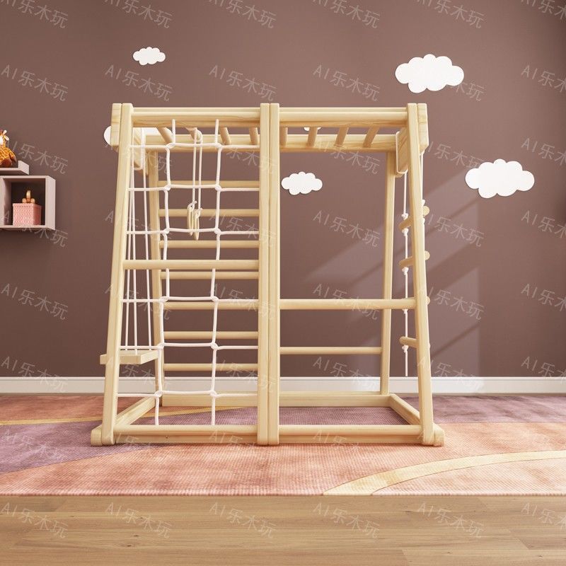 Parco giochi per interni Monte - Gymnastic Rings Wooden recensione e prezzo