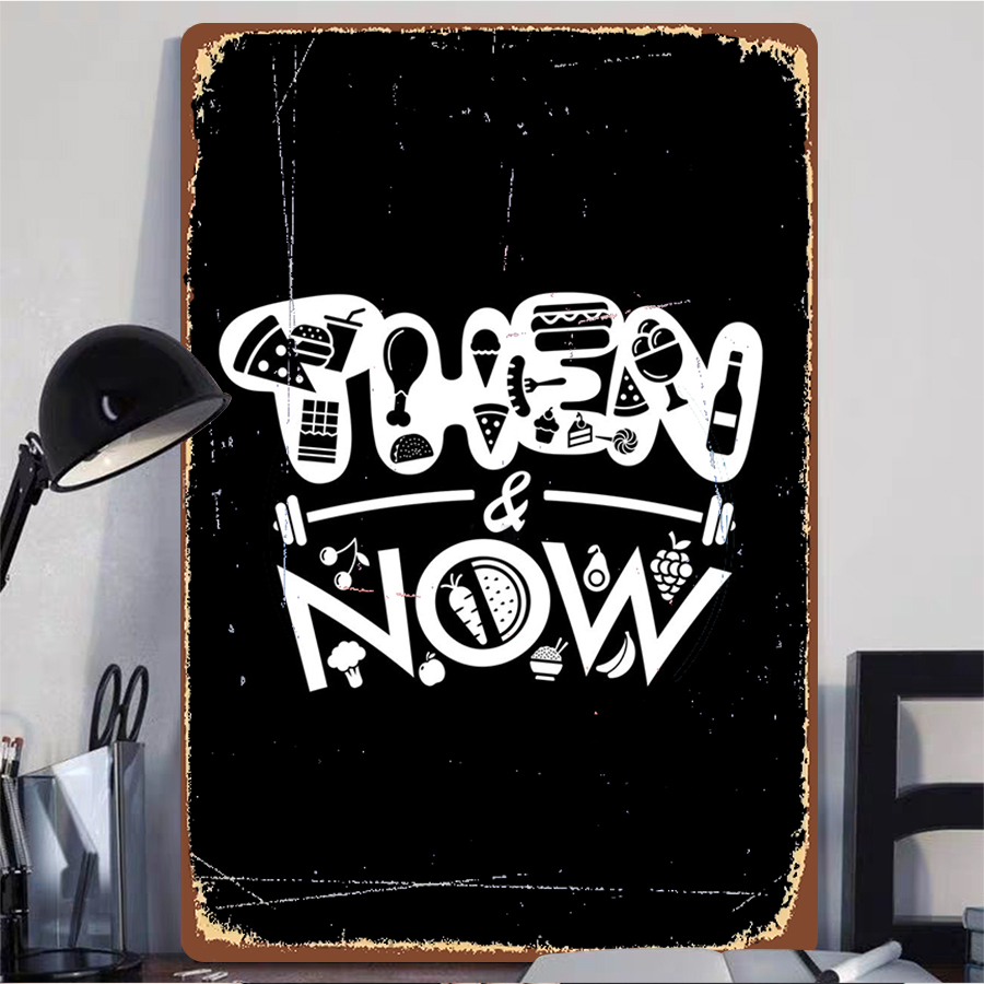 Then & Now Targa in metallo pe - Home Gym Icon recensione e prezzo