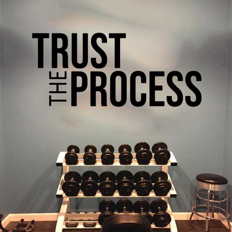 Trust The Process Adesivo da p - Home Gym On Wall recensione e prezzo