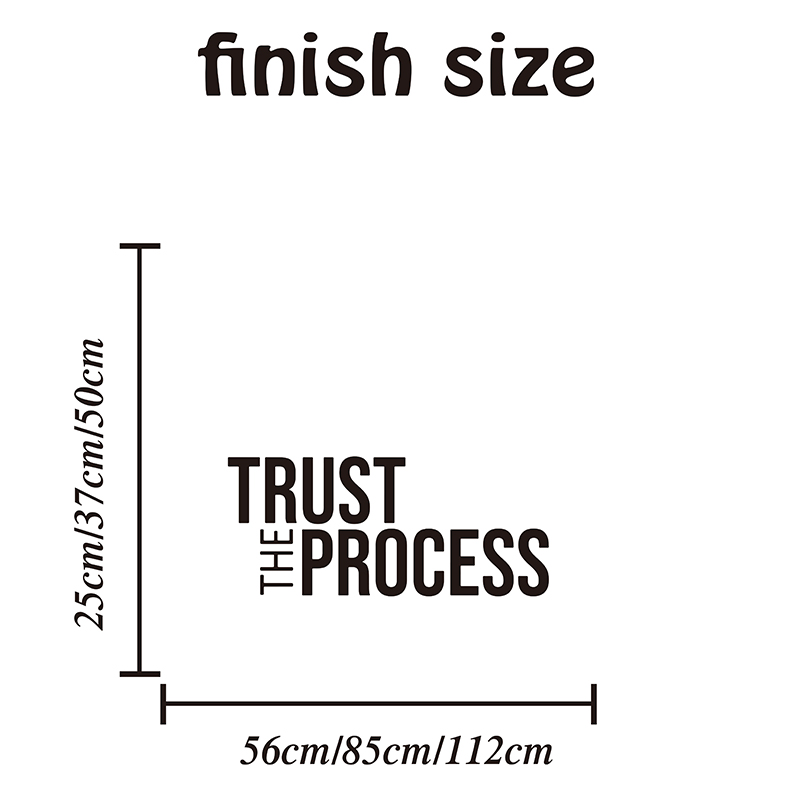 Trust The Process Adesivo da p - Home Gym On Wall recensione e prezzo