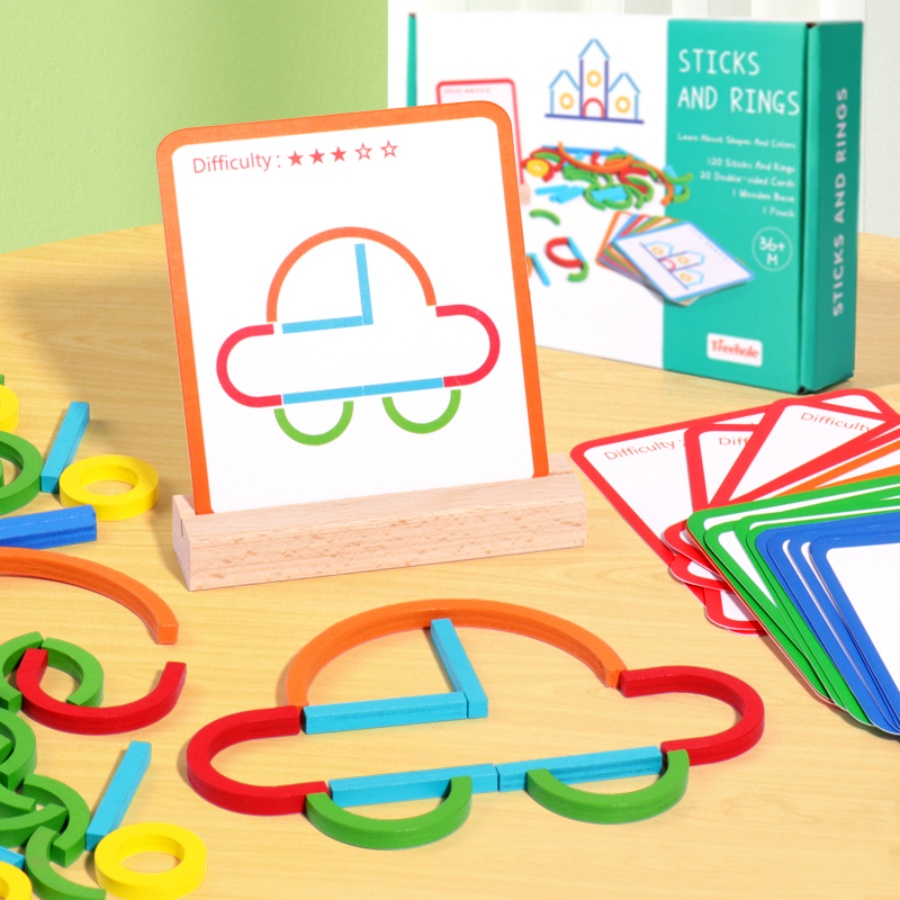 Giocattoli puzzle per l'educaz - Gymnastic Rings Wooden recensione e prezzo