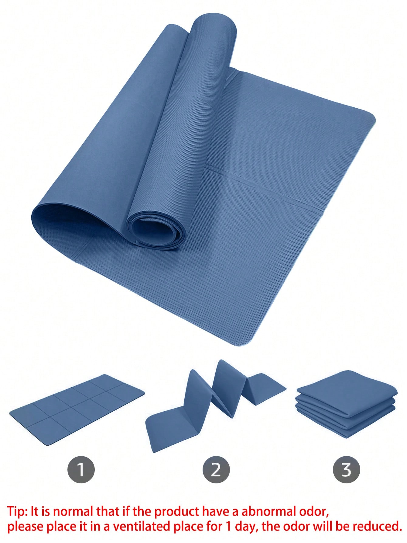 Tappetino yoga pieghevole blu  - Gymnastics Mat Thick recensione e prezzo