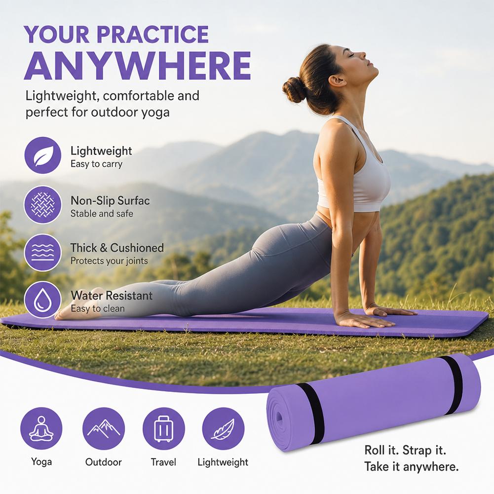 Tappetino da yoga spesso 1/2 p - Gymnastics Mat Thick recensione e prezzo