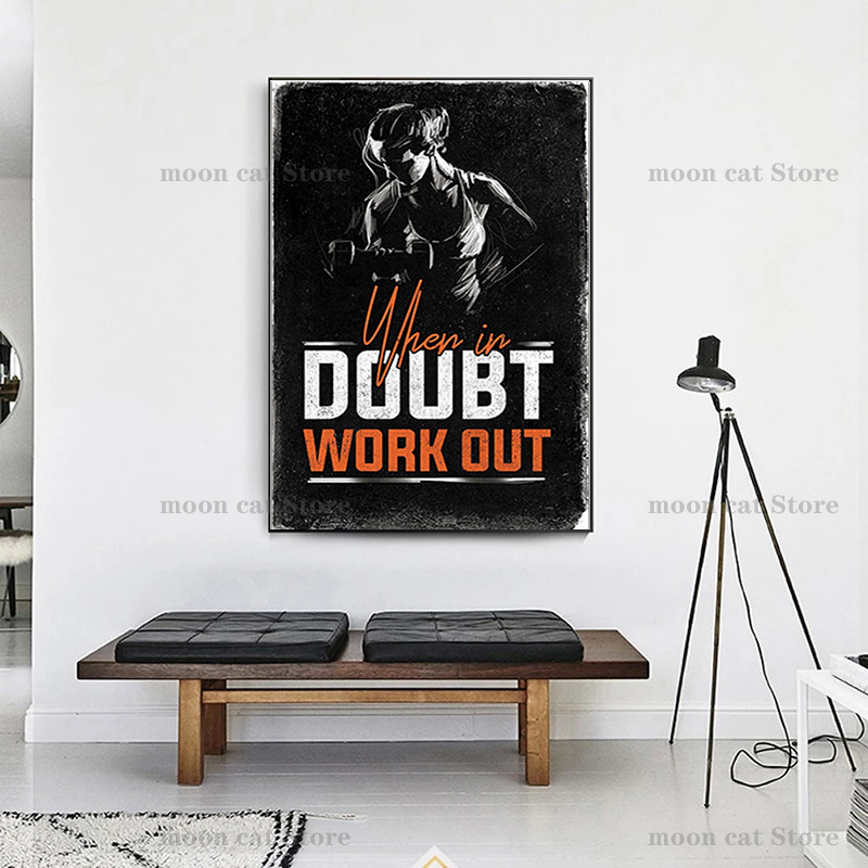 Poster sportivo Fitness Bodybu - Home Gym On Wall recensione e prezzo